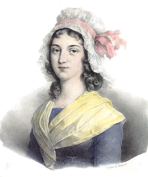Charlotte Corday (1768�1793) - Source : Fran�ois-S�raphin Delpech [Public domain], via Wikimedia Commons