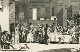 Int�rieur d'un comit� r�volutionnaire sous la Terreur (1793-1794) par C.N. Malapeau - Disponible sur Wikicommons