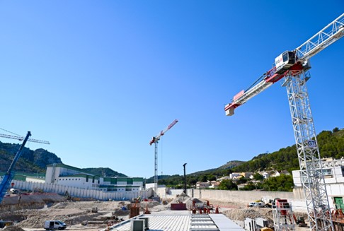 Visite du chantier des Baumettes 3, futur agrandissement du centre pénitentiaire de Marseille ©DICOM/MJ