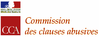 Logo de la commission des clauses abusives Logo de la commission des clauses abusives