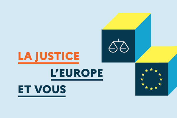 Visuel de l'expo « La Justice, l’Europe et vous » © MJ