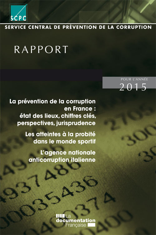 Couverture du rapport 2015 du SCPC